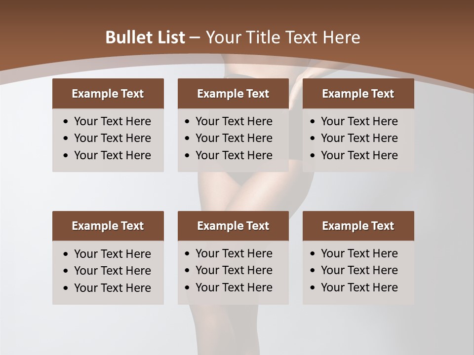 Cute Lady People PowerPoint Template