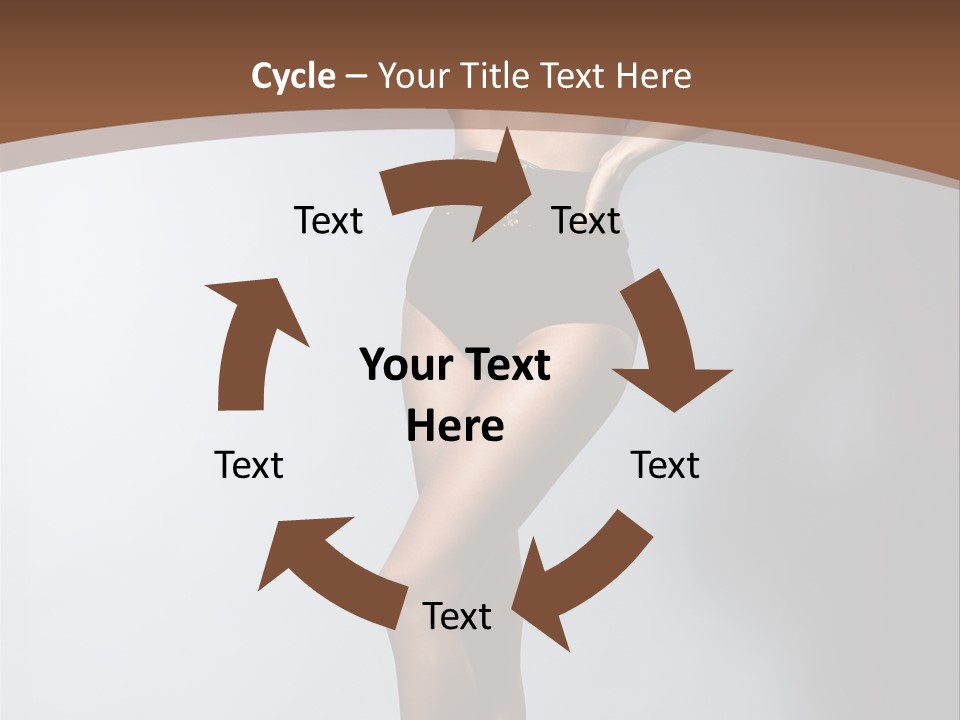 Cute Lady People PowerPoint Template