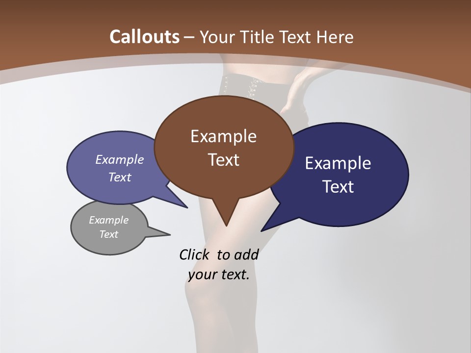 Cute Lady People PowerPoint Template