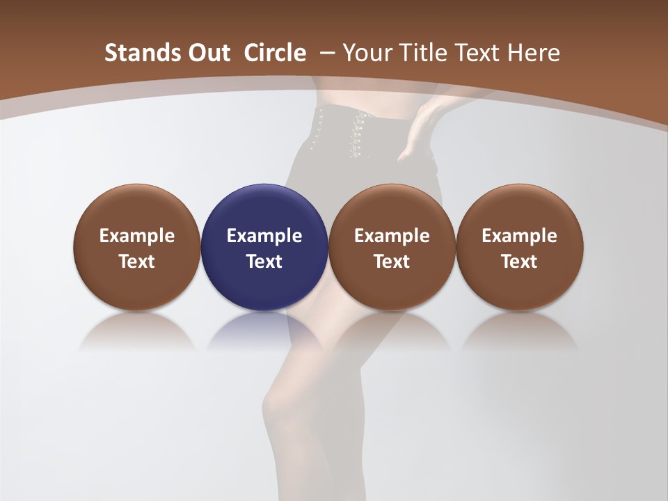 Cute Lady People PowerPoint Template