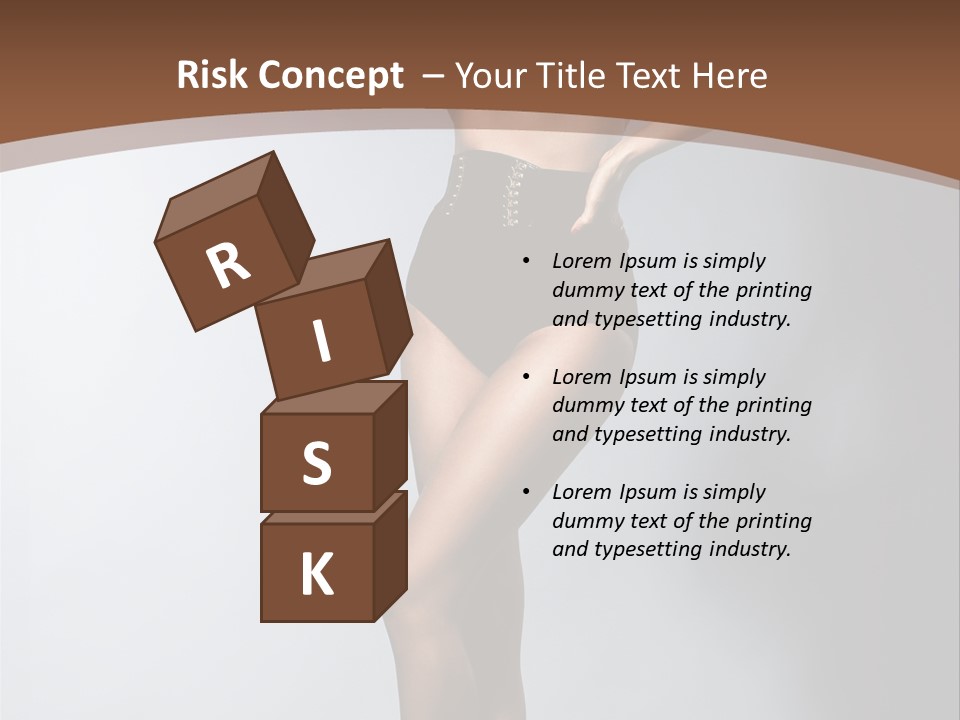 Cute Lady People PowerPoint Template