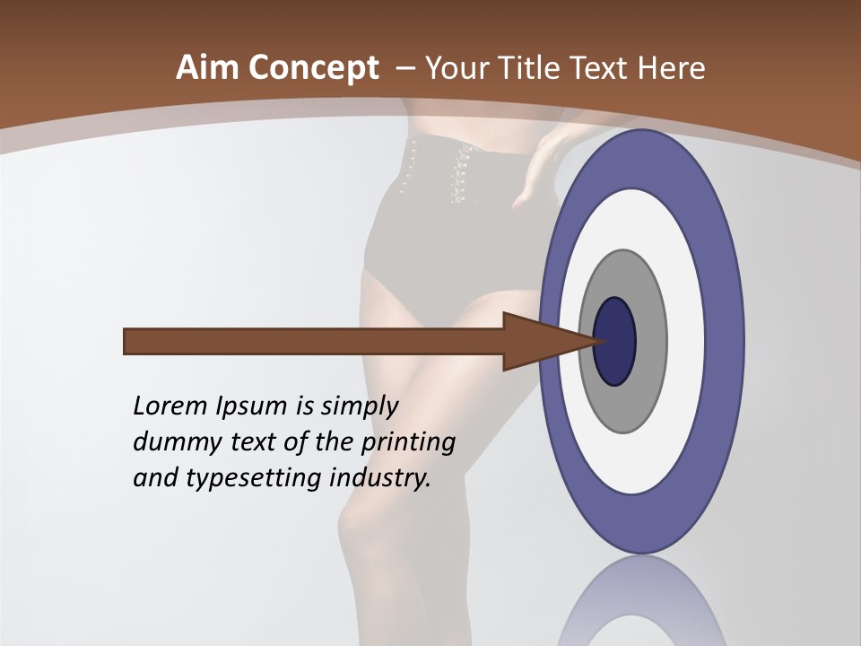 Cute Lady People PowerPoint Template