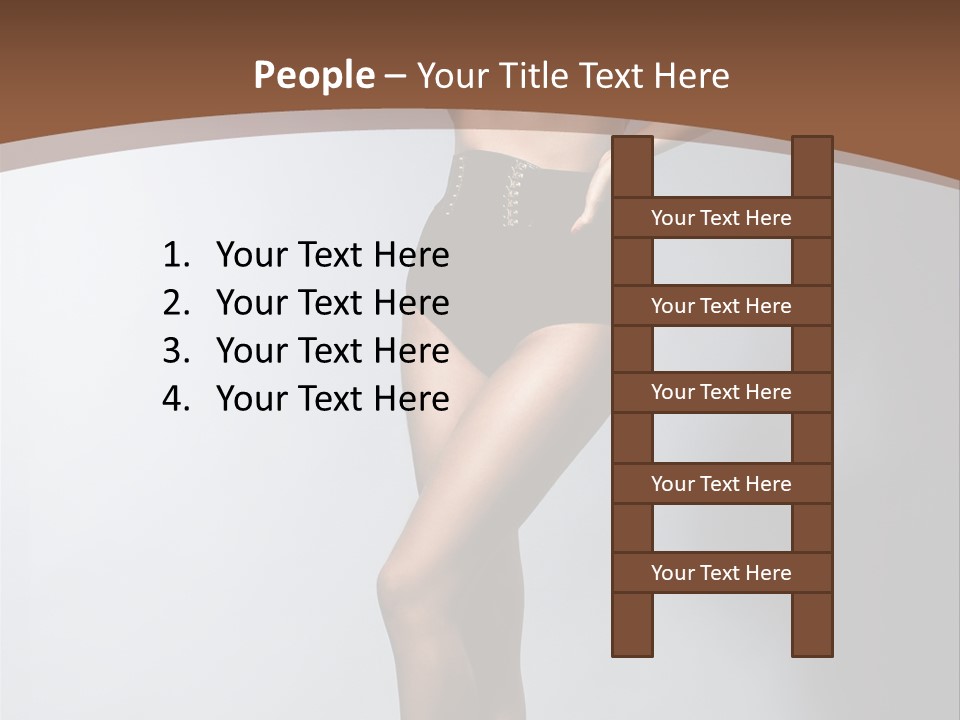 Cute Lady People PowerPoint Template