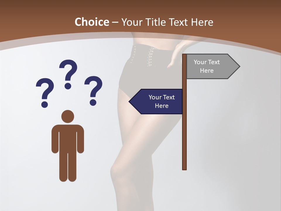 Cute Lady People PowerPoint Template