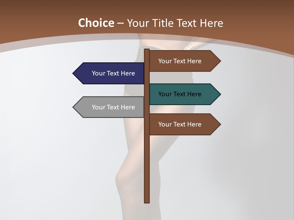 Cute Lady People PowerPoint Template