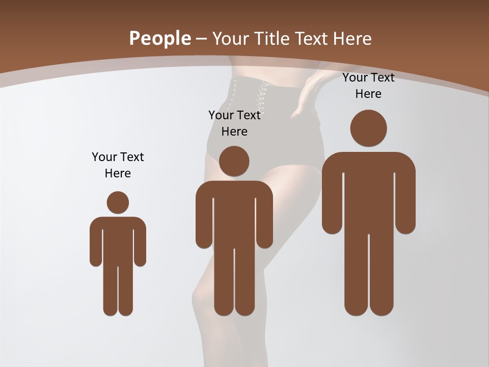 Cute Lady People PowerPoint Template