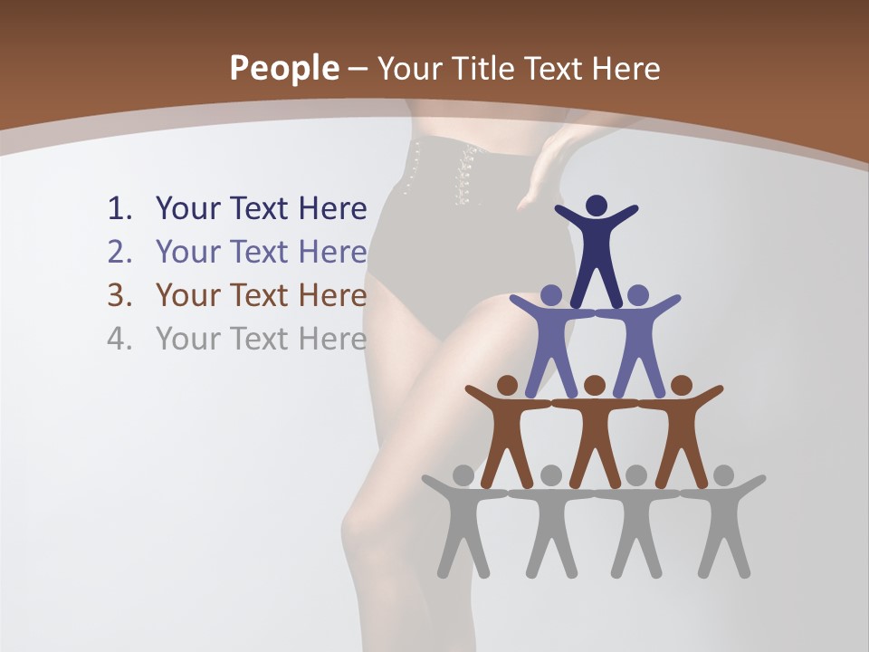 Cute Lady People PowerPoint Template