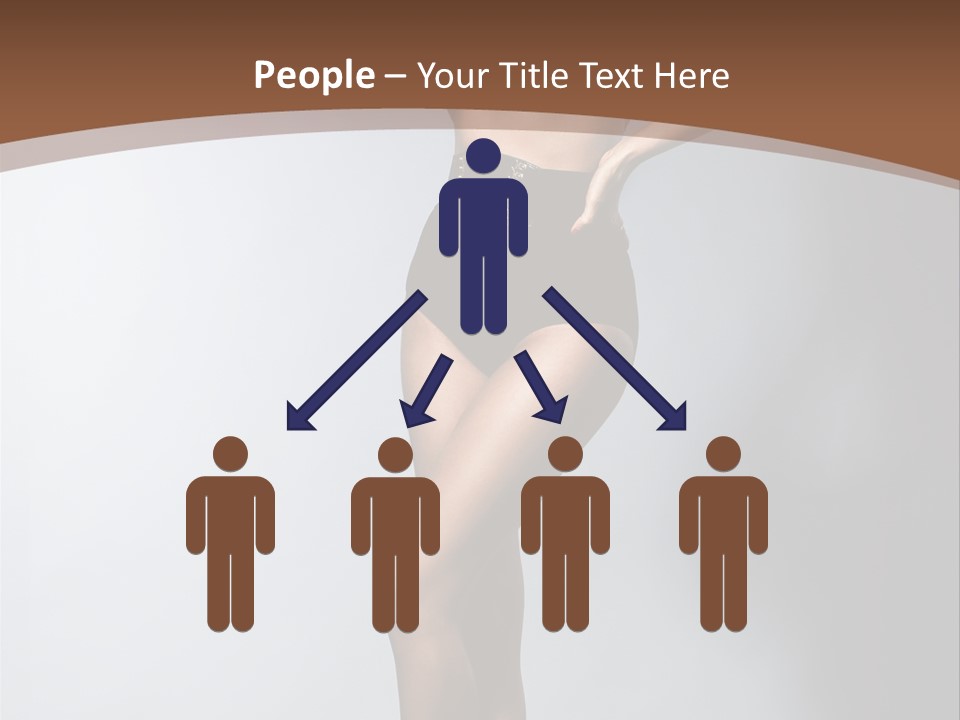 Cute Lady People PowerPoint Template