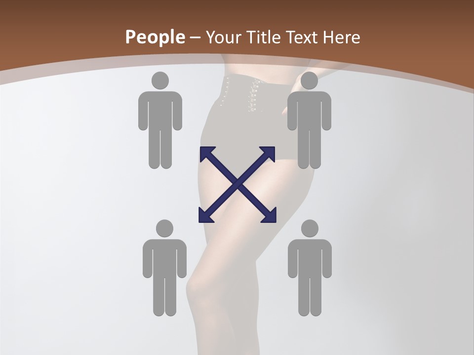 Cute Lady People PowerPoint Template