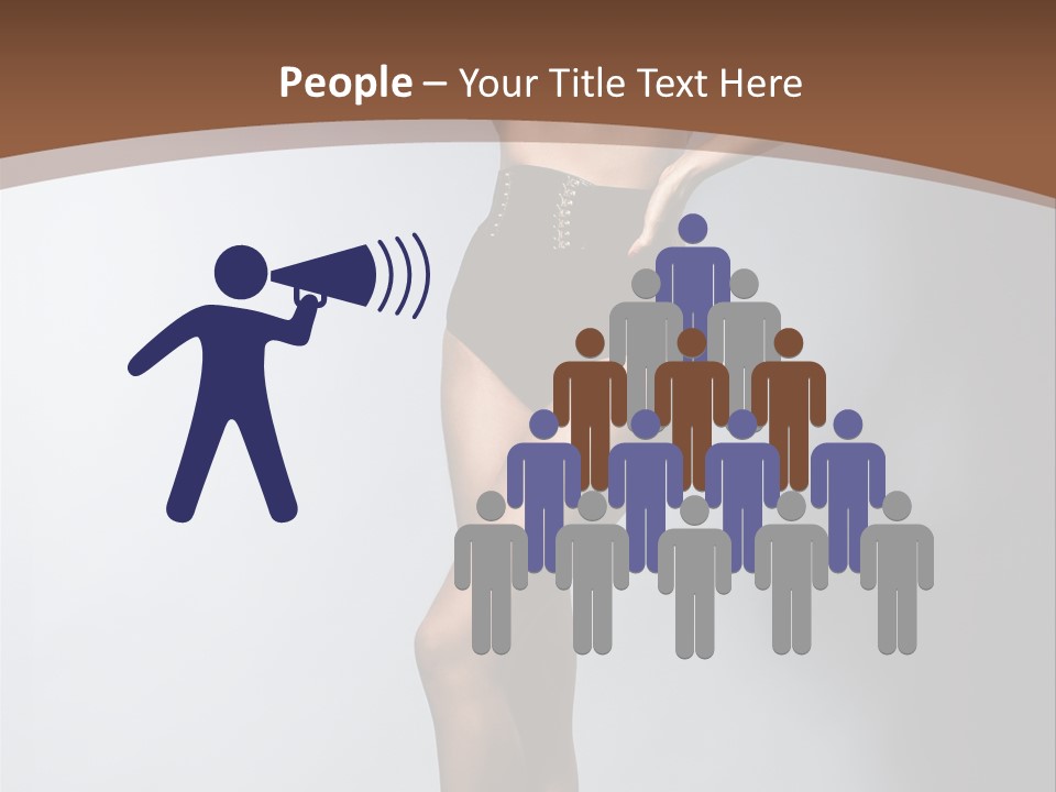 Cute Lady People PowerPoint Template