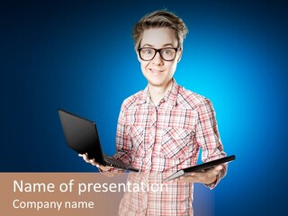 Mobility Programmer Boy PowerPoint Template