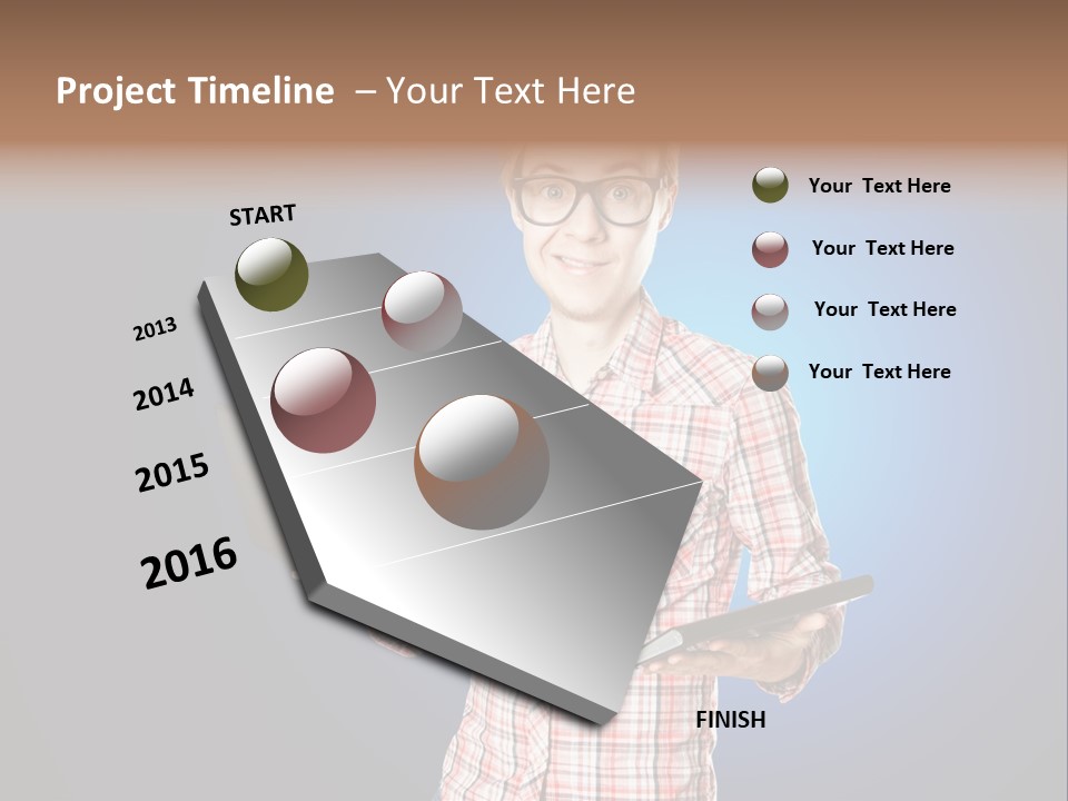 Mobility Programmer Boy PowerPoint Template