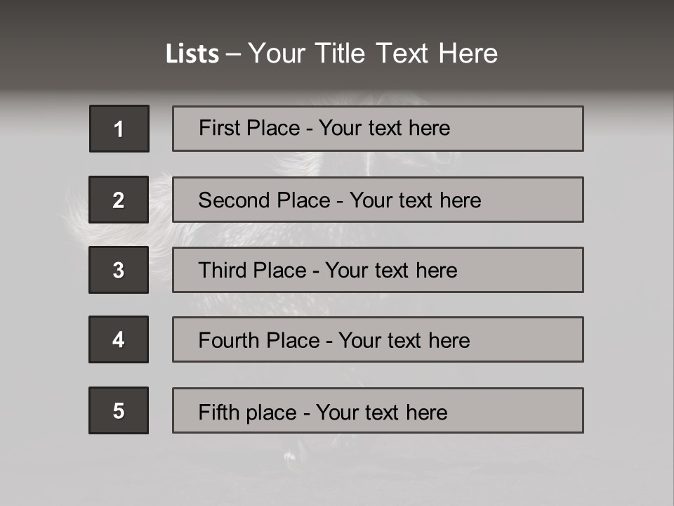Darkly Horse Outdoor PowerPoint Template