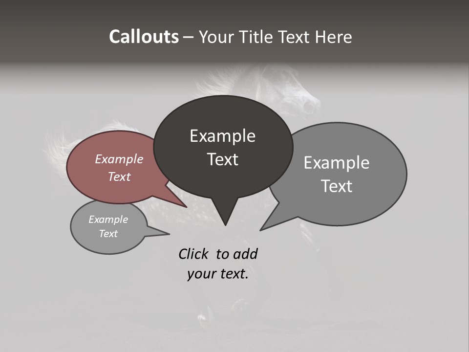 Darkly Horse Outdoor PowerPoint Template