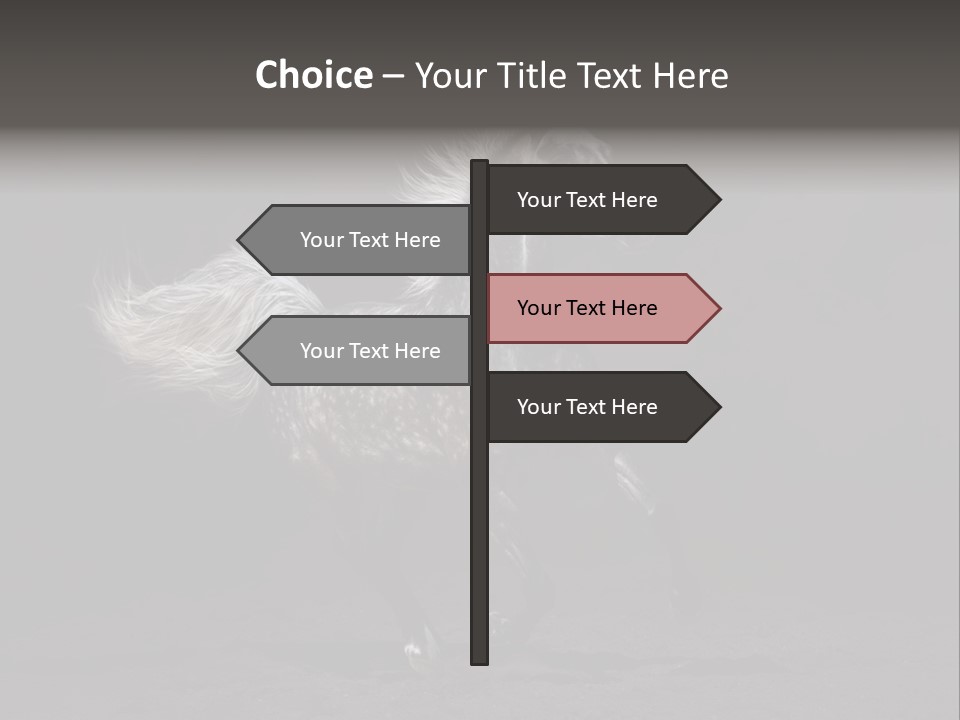 Darkly Horse Outdoor PowerPoint Template