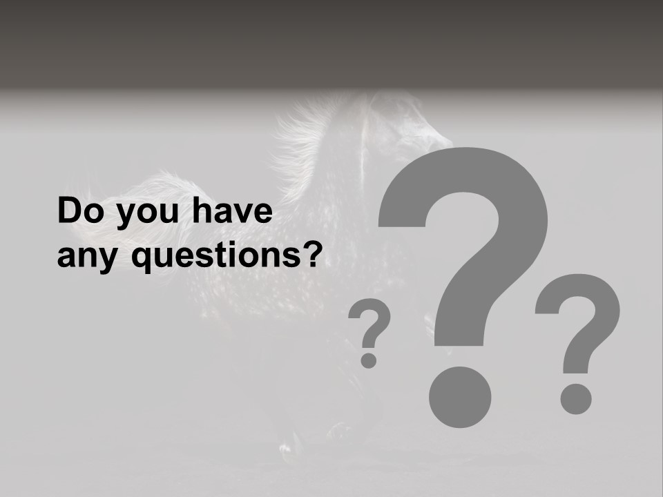 Darkly Horse Outdoor PowerPoint Template