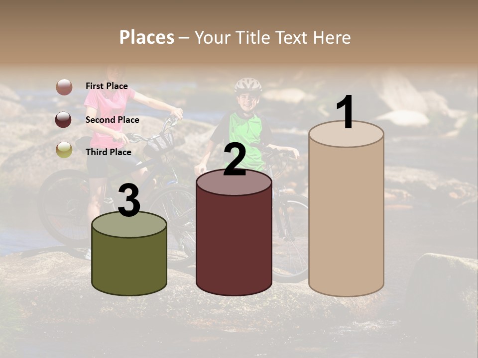 Cycle Sportive Rider PowerPoint Template