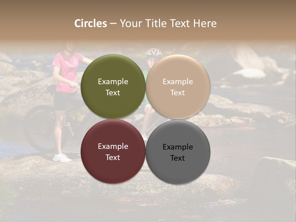 Cycle Sportive Rider PowerPoint Template