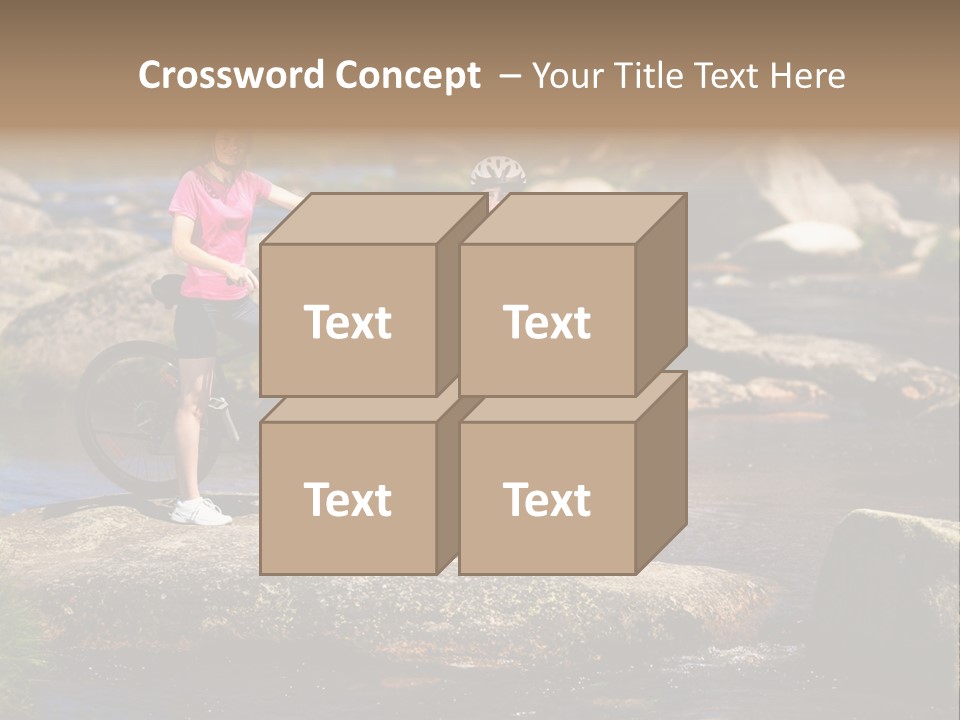 Cycle Sportive Rider PowerPoint Template