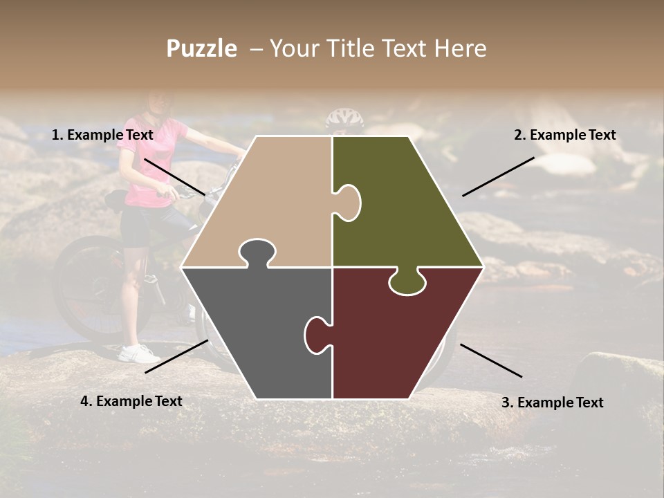 Cycle Sportive Rider PowerPoint Template