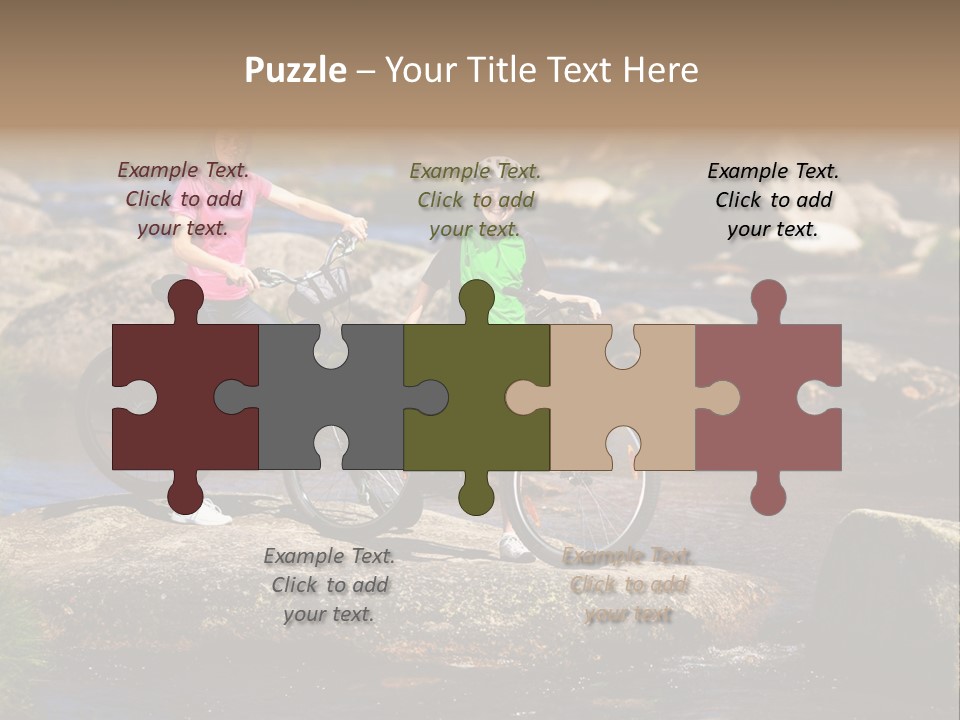 Cycle Sportive Rider PowerPoint Template