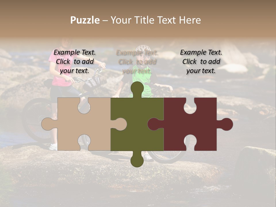 Cycle Sportive Rider PowerPoint Template