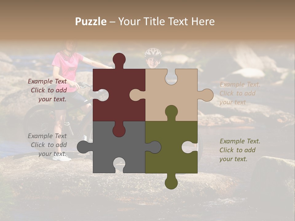 Cycle Sportive Rider PowerPoint Template