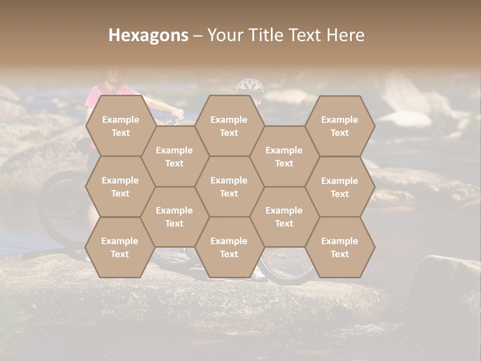 Cycle Sportive Rider PowerPoint Template