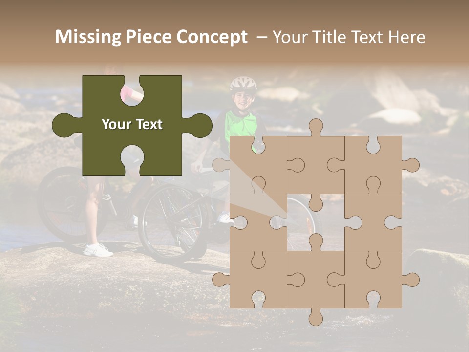 Cycle Sportive Rider PowerPoint Template