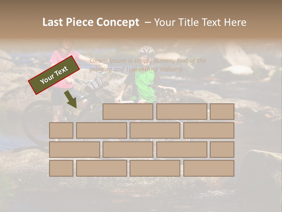 Cycle Sportive Rider PowerPoint Template