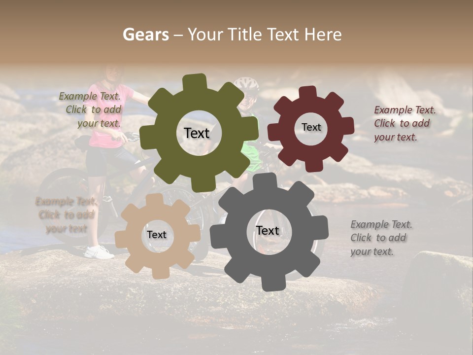 Cycle Sportive Rider PowerPoint Template