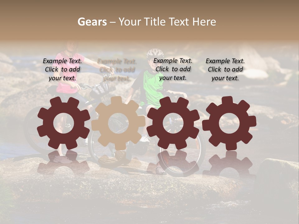 Cycle Sportive Rider PowerPoint Template