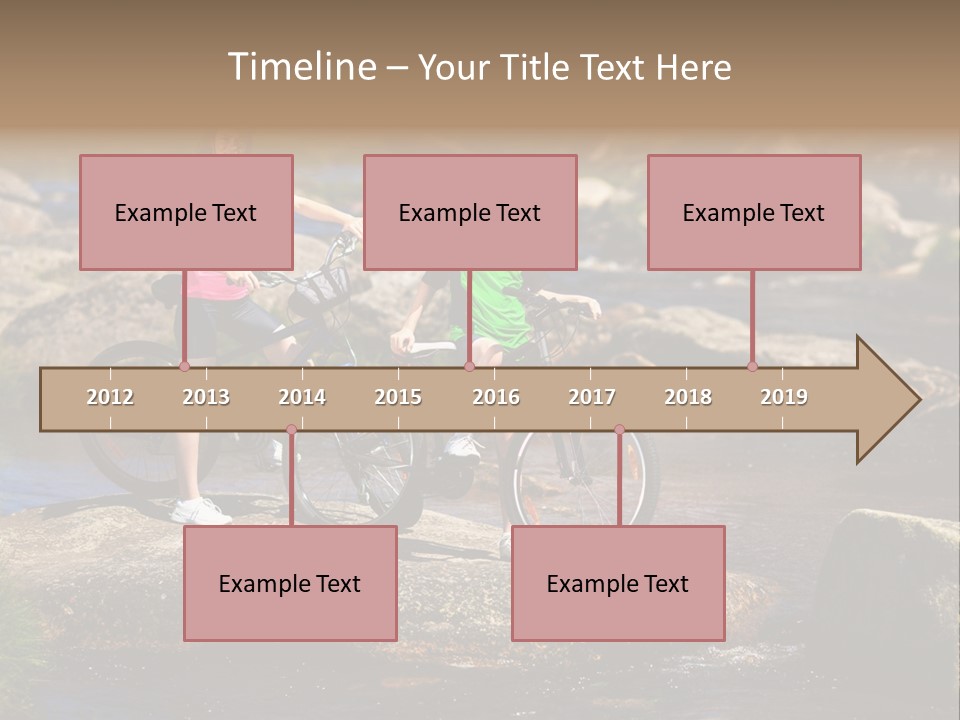 Cycle Sportive Rider PowerPoint Template