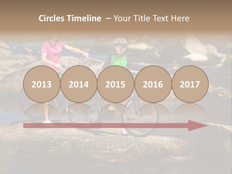 Cycle Sportive Rider PowerPoint Template