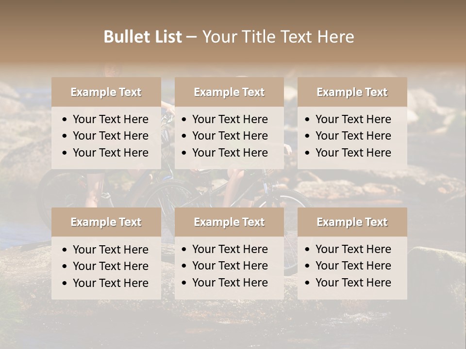 Cycle Sportive Rider PowerPoint Template