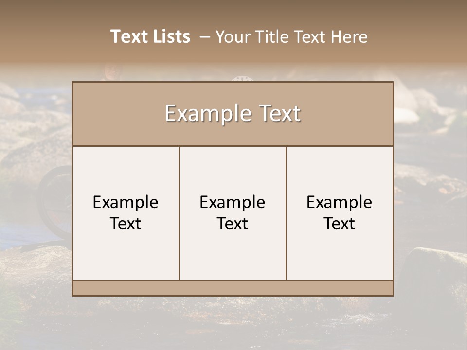 Cycle Sportive Rider PowerPoint Template