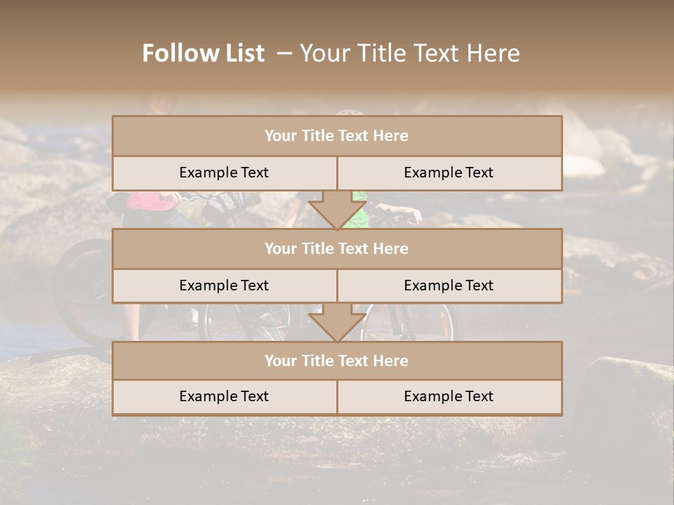 Cycle Sportive Rider PowerPoint Template