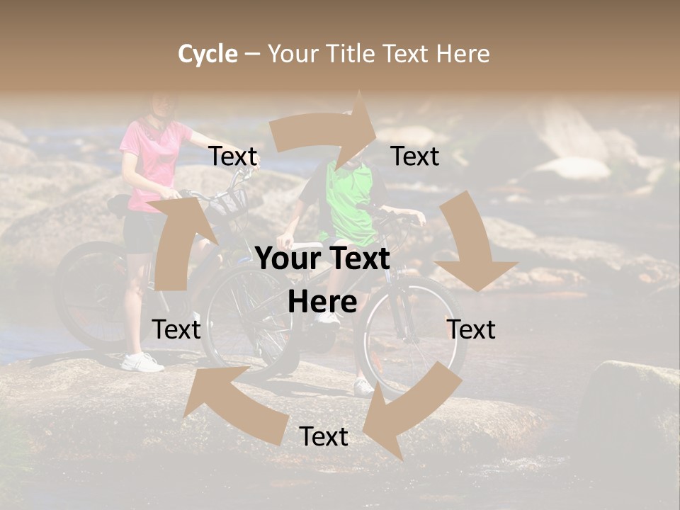 Cycle Sportive Rider PowerPoint Template
