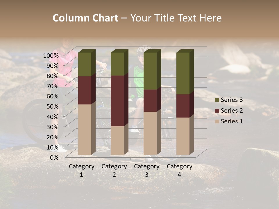 Cycle Sportive Rider PowerPoint Template