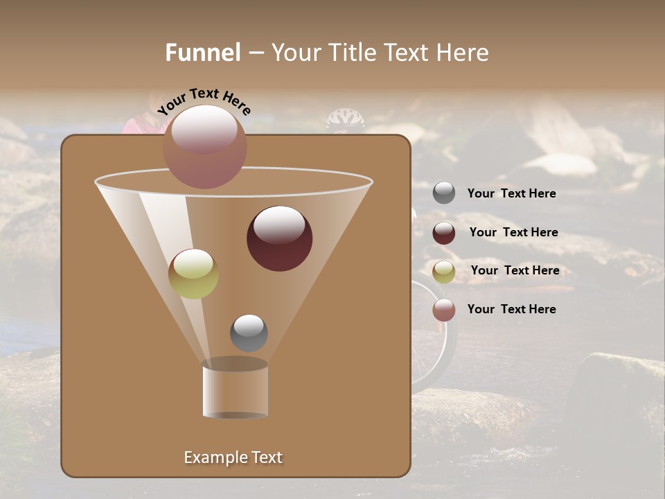 Cycle Sportive Rider PowerPoint Template