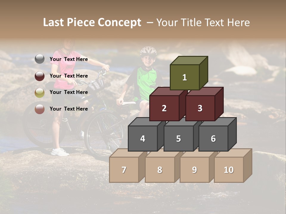 Cycle Sportive Rider PowerPoint Template