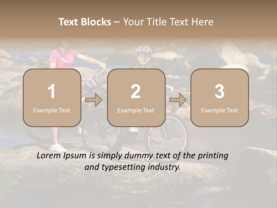 Cycle Sportive Rider PowerPoint Template