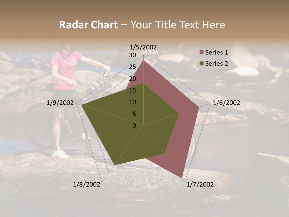 Cycle Sportive Rider PowerPoint Template