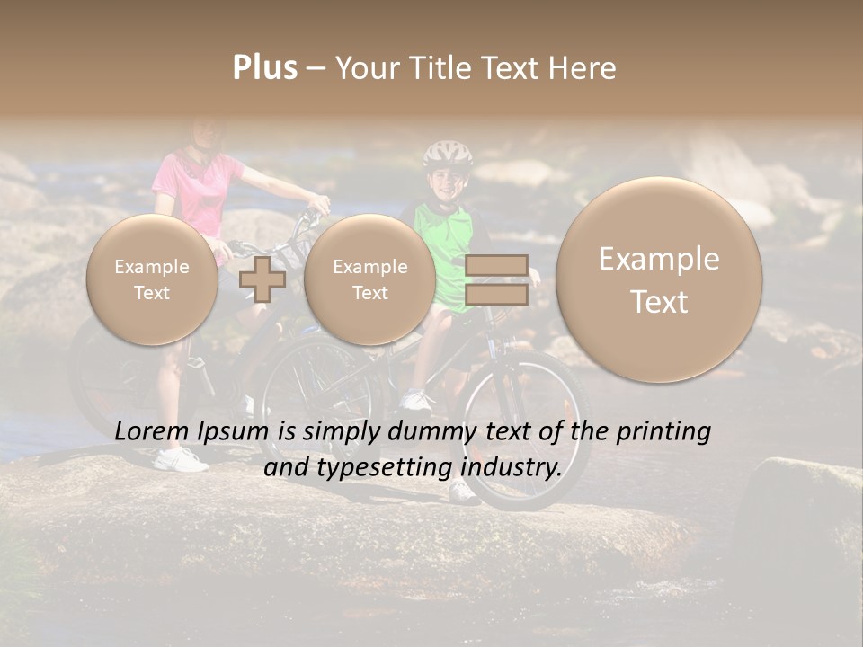 Cycle Sportive Rider PowerPoint Template