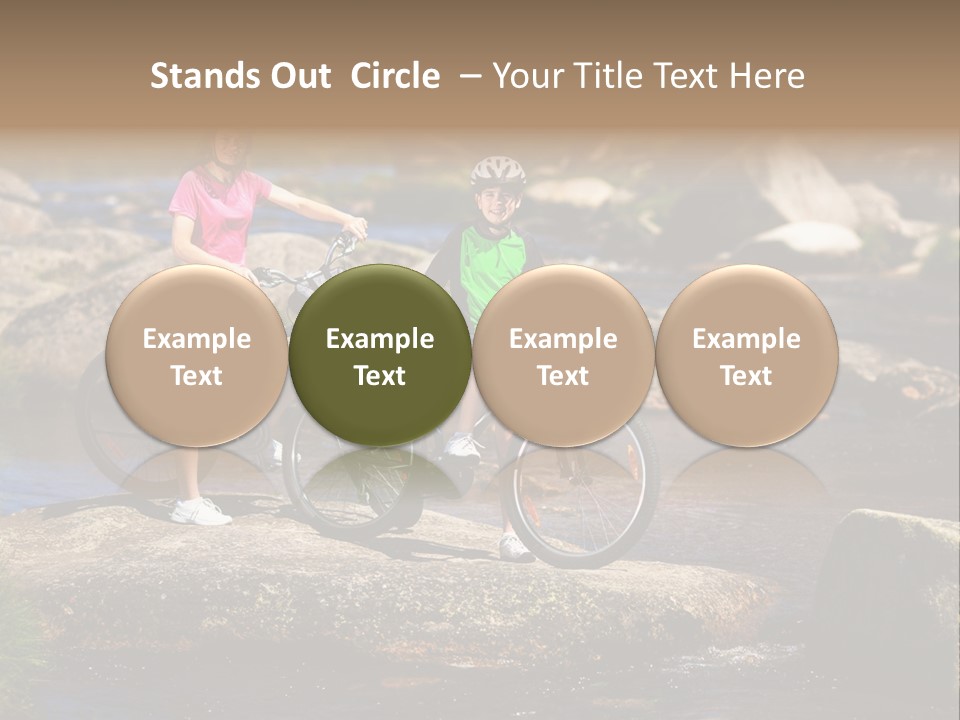 Cycle Sportive Rider PowerPoint Template
