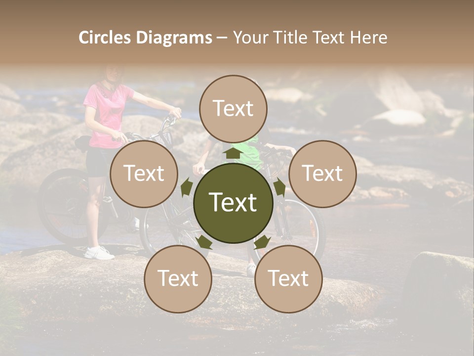 Cycle Sportive Rider PowerPoint Template