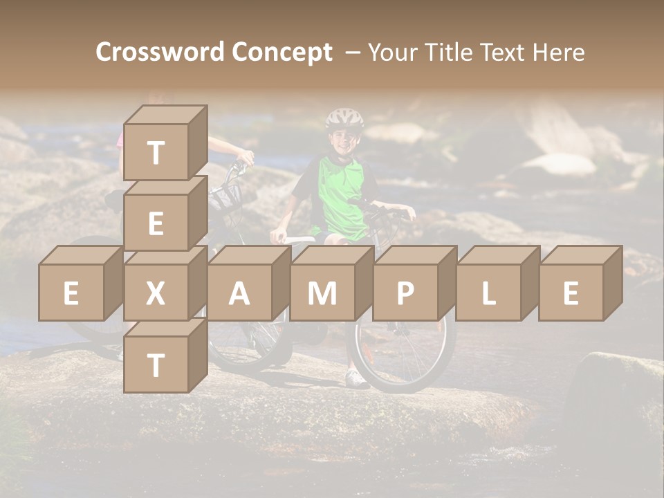 Cycle Sportive Rider PowerPoint Template