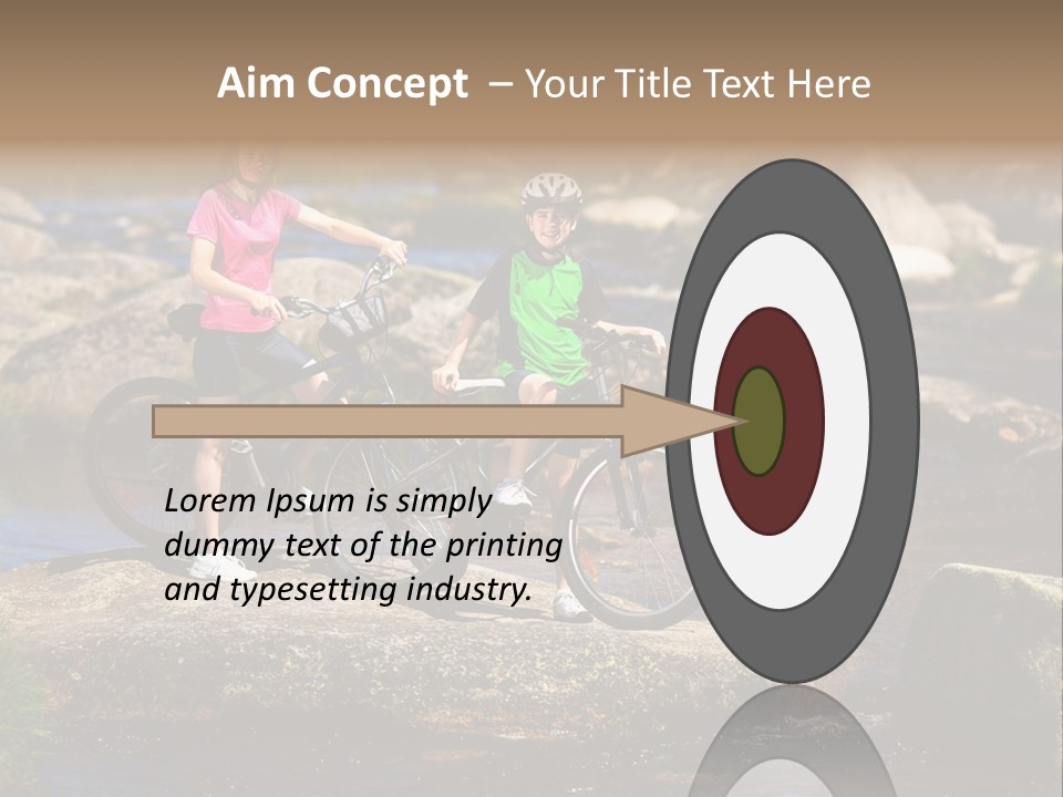 Cycle Sportive Rider PowerPoint Template