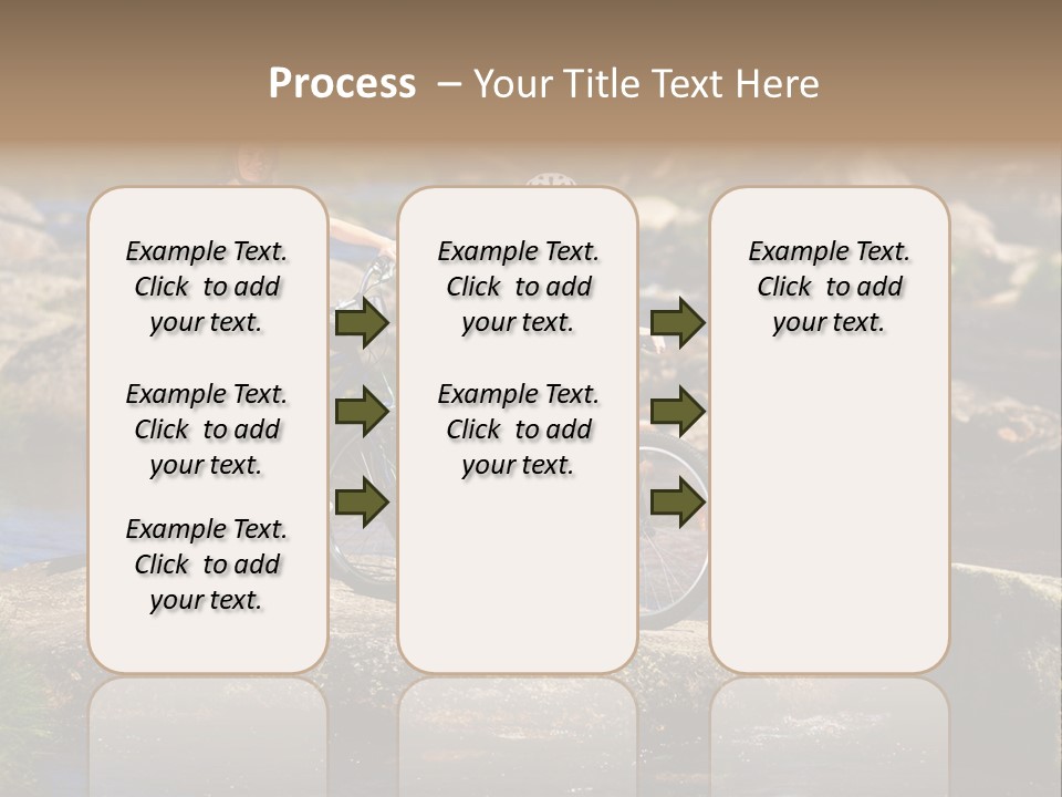 Cycle Sportive Rider PowerPoint Template