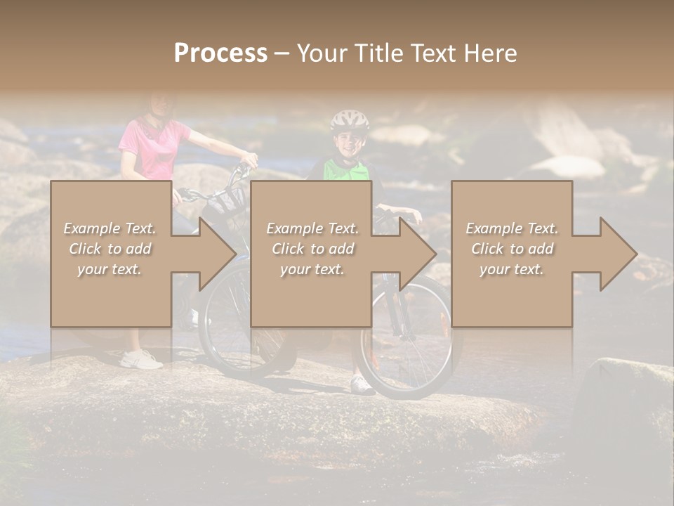 Cycle Sportive Rider PowerPoint Template